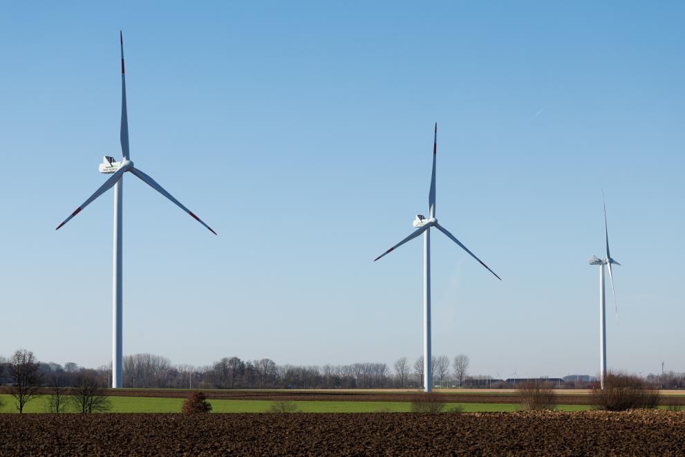 Wind turbines in Wallonia