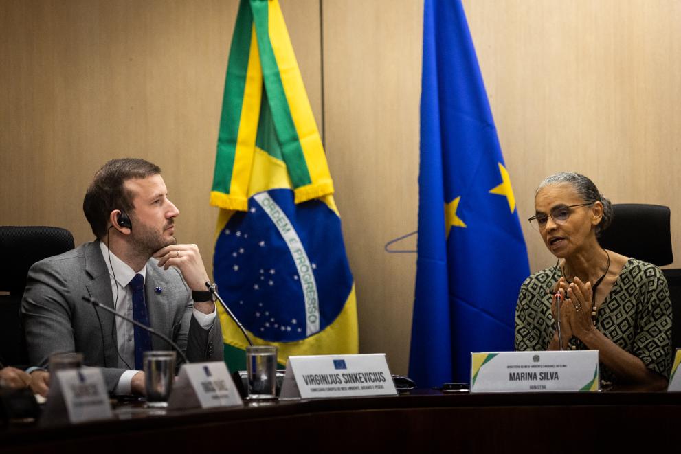 Visit by Virginijus Sinkevičius, European Commissioner, to Brazil
