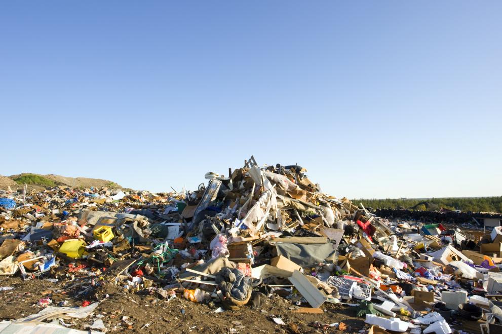 Landfill of waste