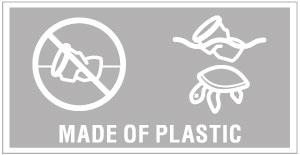 Plastic litter and sea turtle.