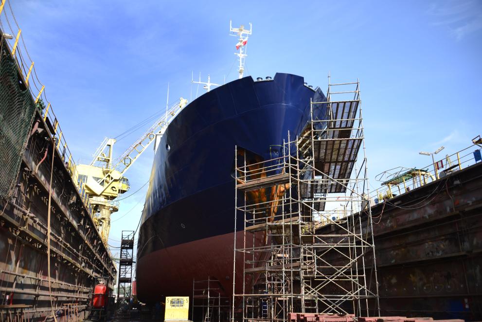 On-site renewable energy generation could help decarbonise shipbuilding given suitable incentives