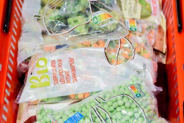 Plastic packaging in supermarkets