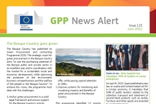 Green Public Procurement (GPP) News Alert