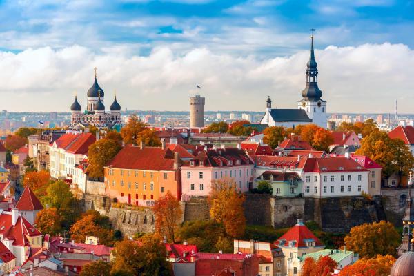 aerial view of Tallinn the 2023 European Green Capital